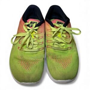 8.5 Nike Free RN – Volt/Pink Gradient Running Shoes 844630-999